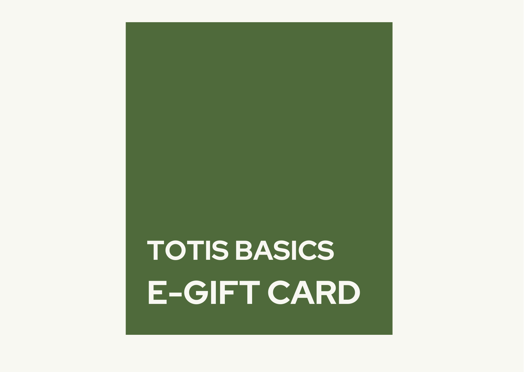 E-GIFT CARD