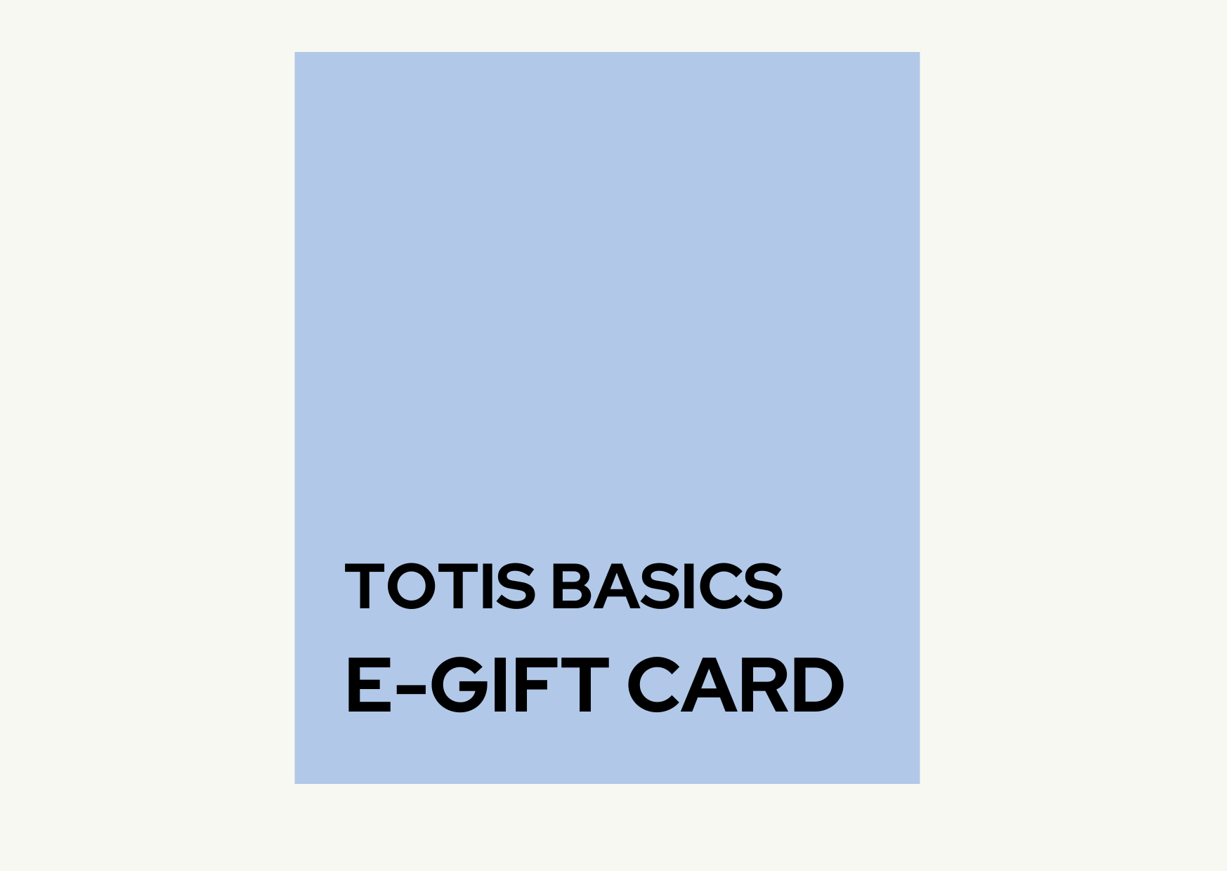E-GIFT CARD