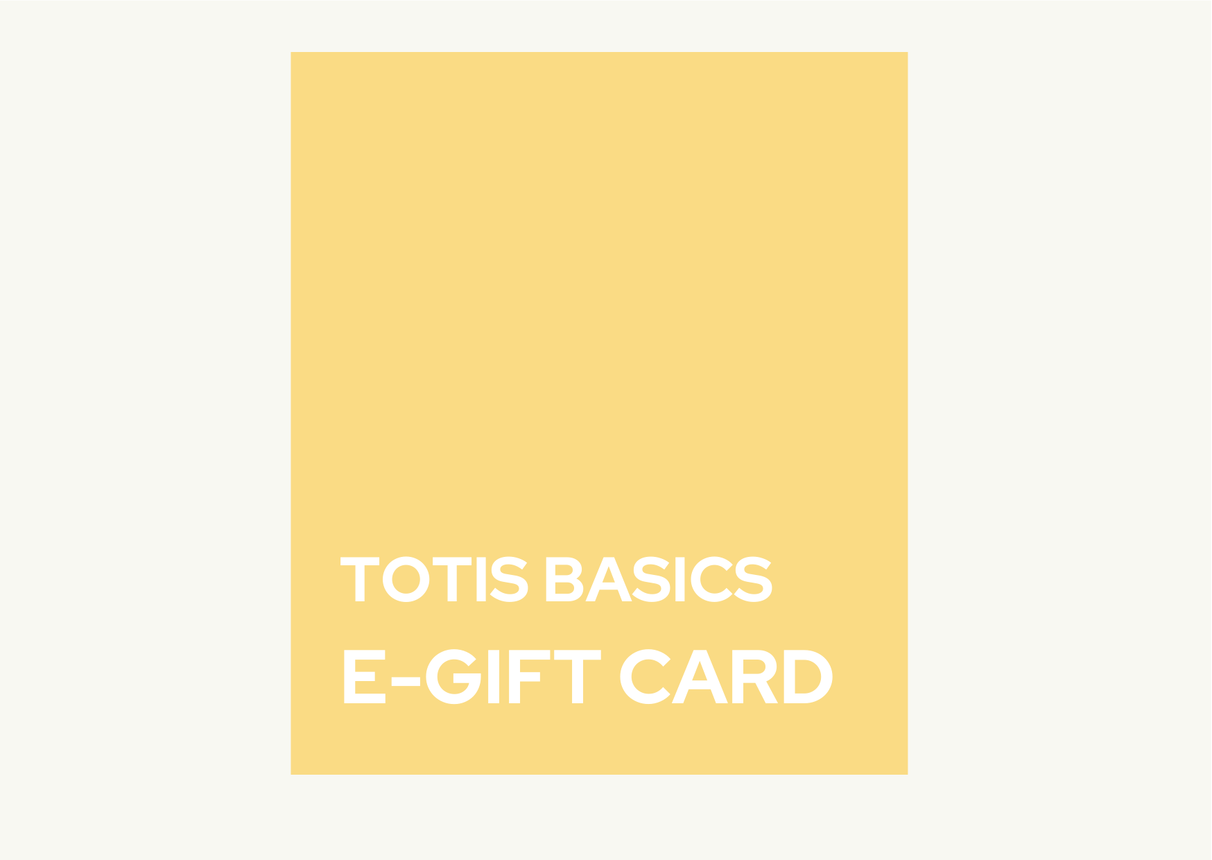 E-GIFT CARD
