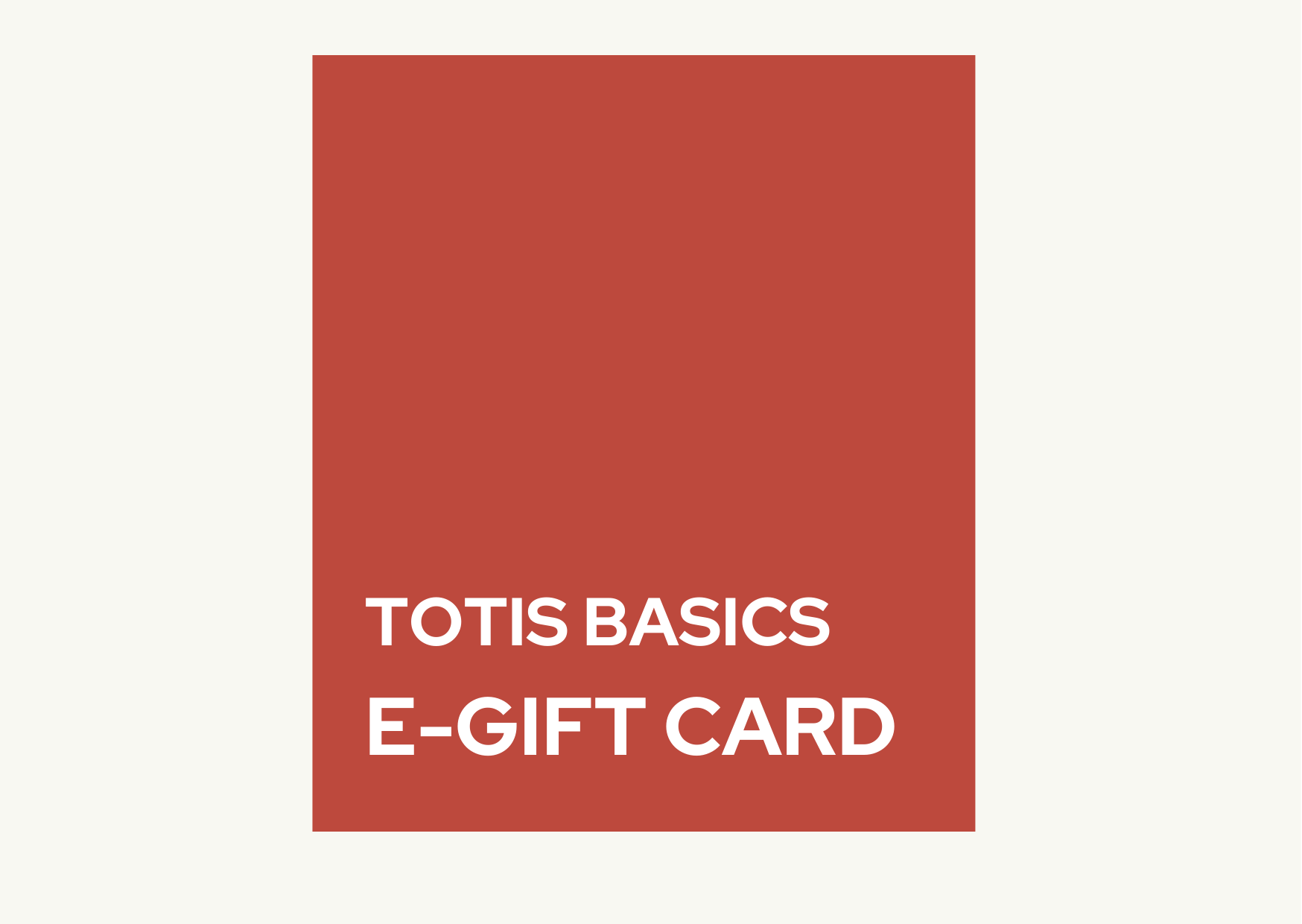E-GIFT CARD