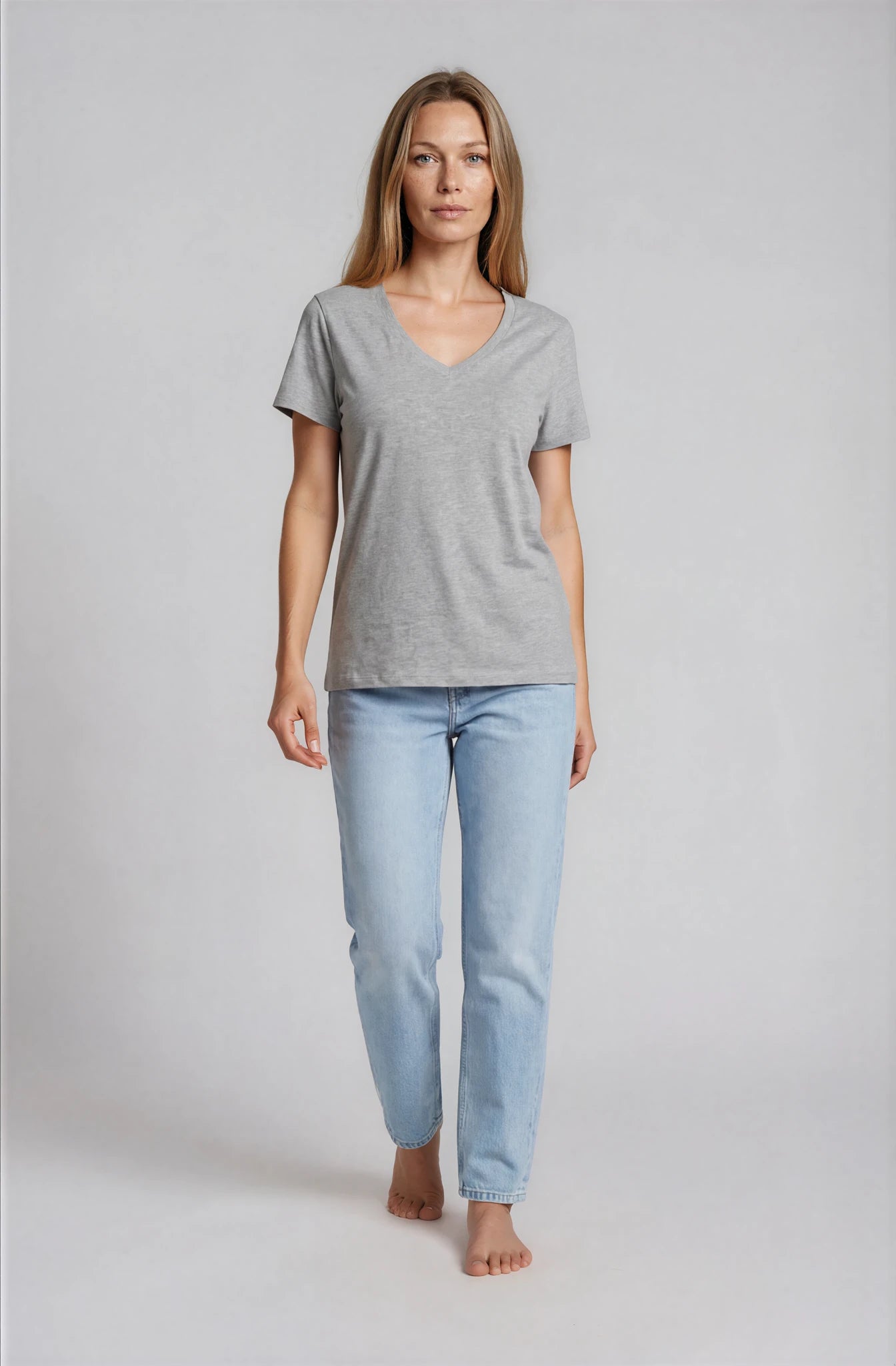 Camiseta Orgánica Cuello Pico - 006