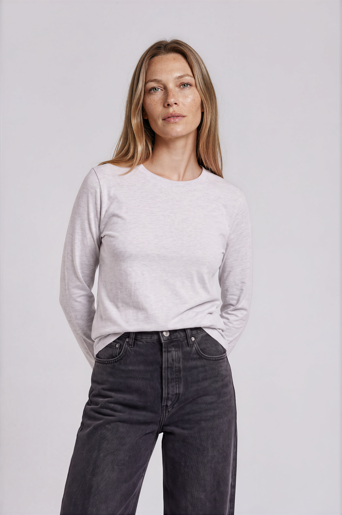 Camiseta Básica Premium Algodón Orgánico – Manga Larga Mujer
