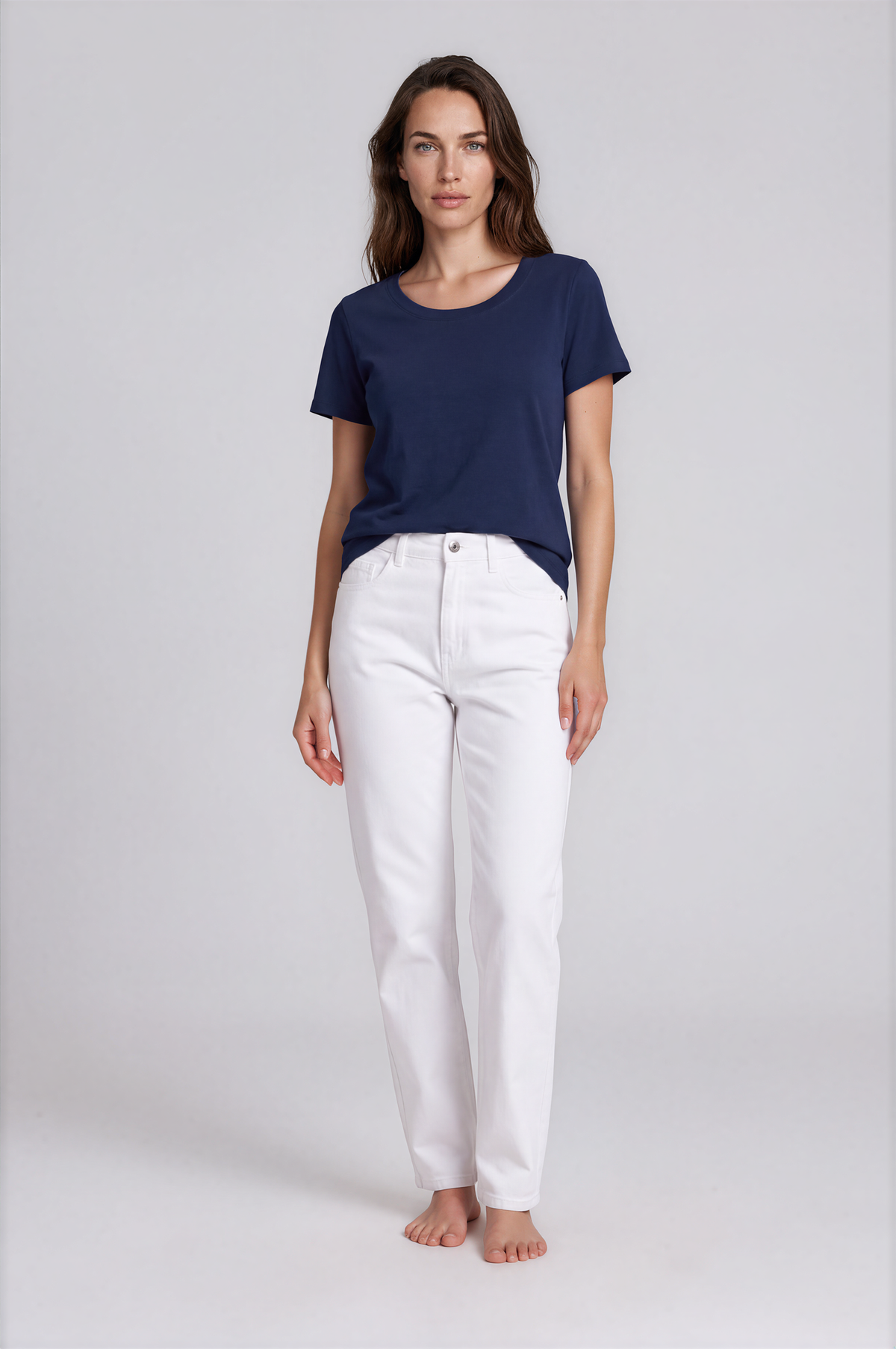 Women's Organic Cotton Wide Neckline T-Shirt