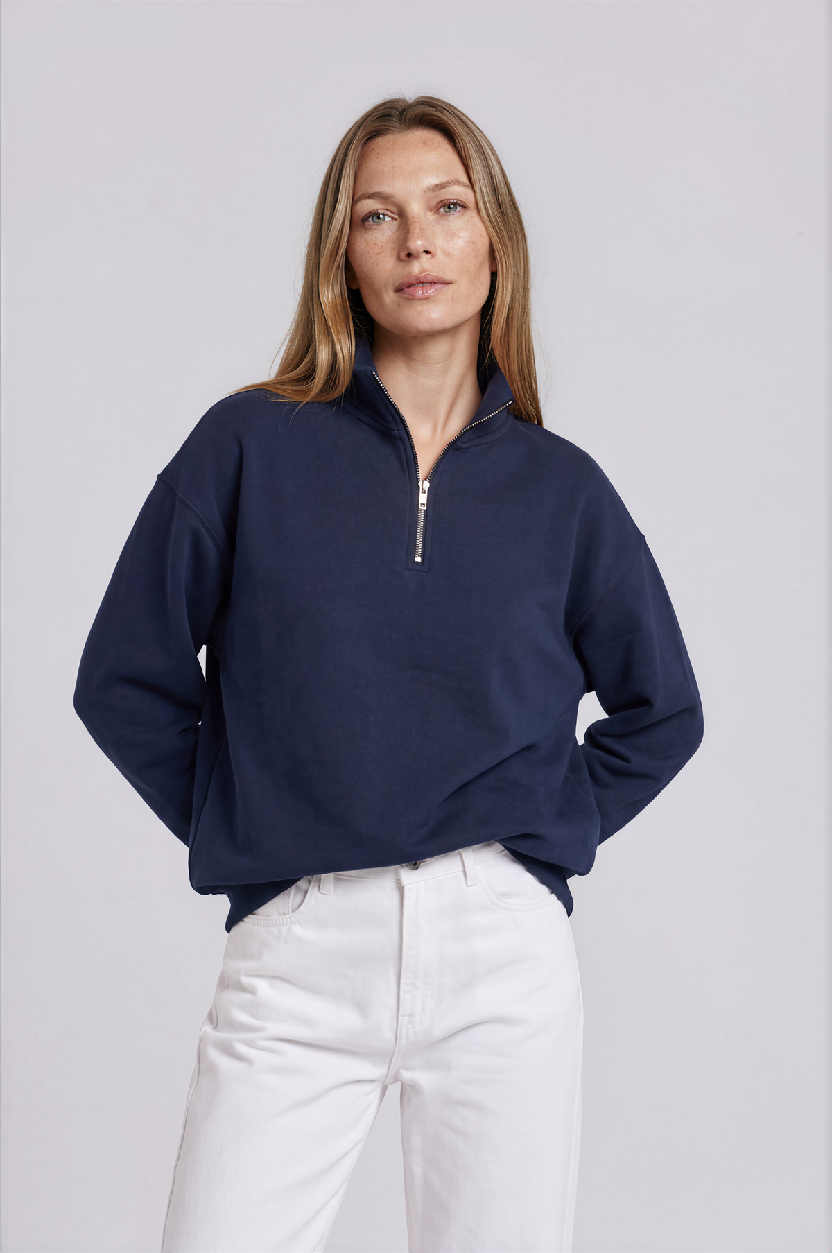 Sudadera Orgánica Oversize con Cremallera - 021