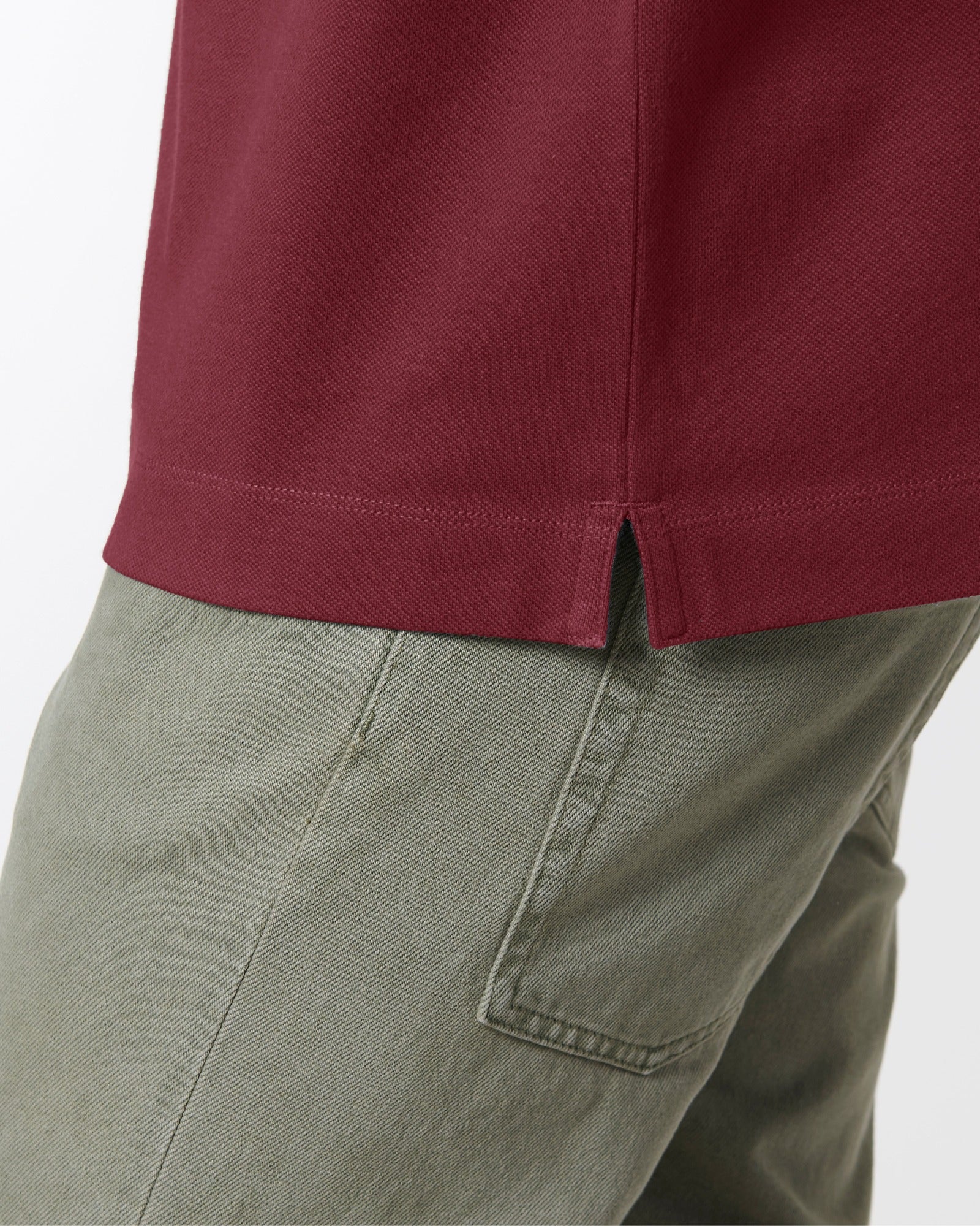 Men Organic Polo Long Sleeve - 014 - Totis Basics