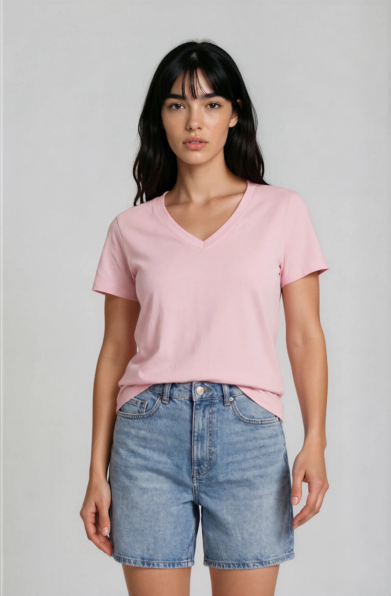 Camiseta Orgánica Cuello Pico - 006