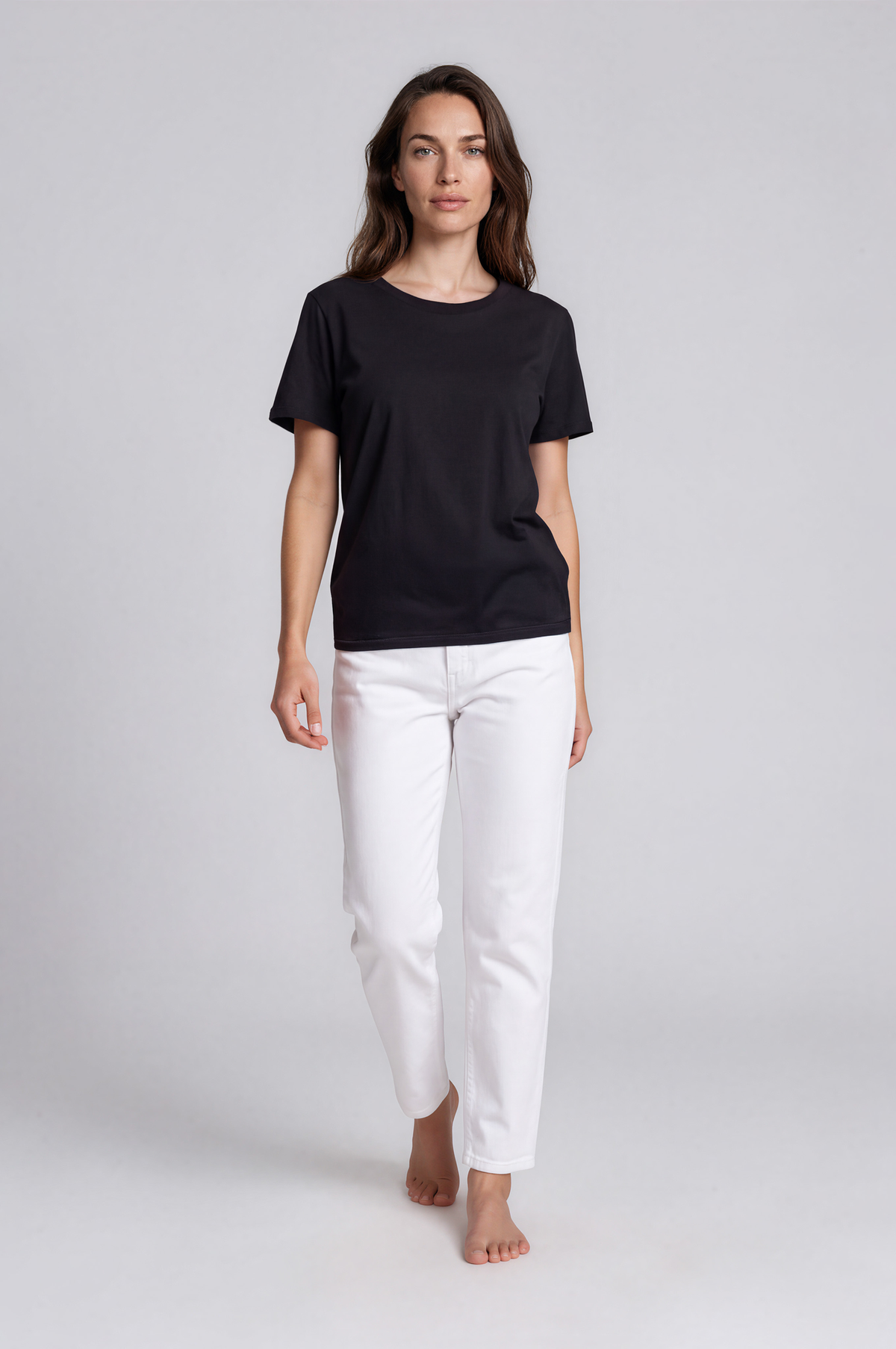 Women's Organic Cotton Wide Neckline T-Shirt