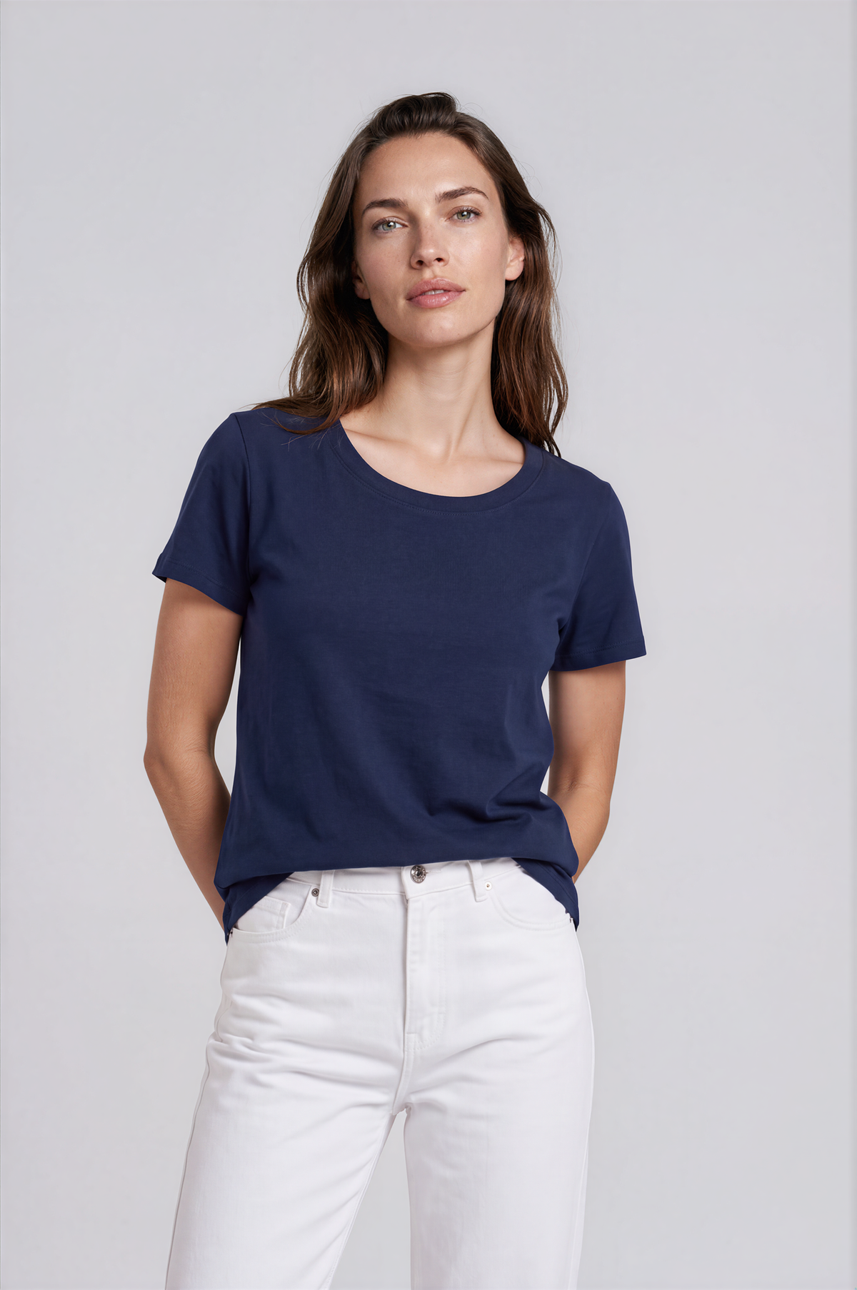Women's Organic Cotton Wide Neckline T-Shirt