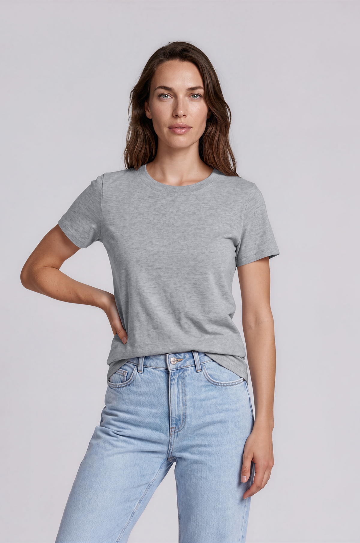 Women's Organic Cotton Wide Neckline T-Shirt