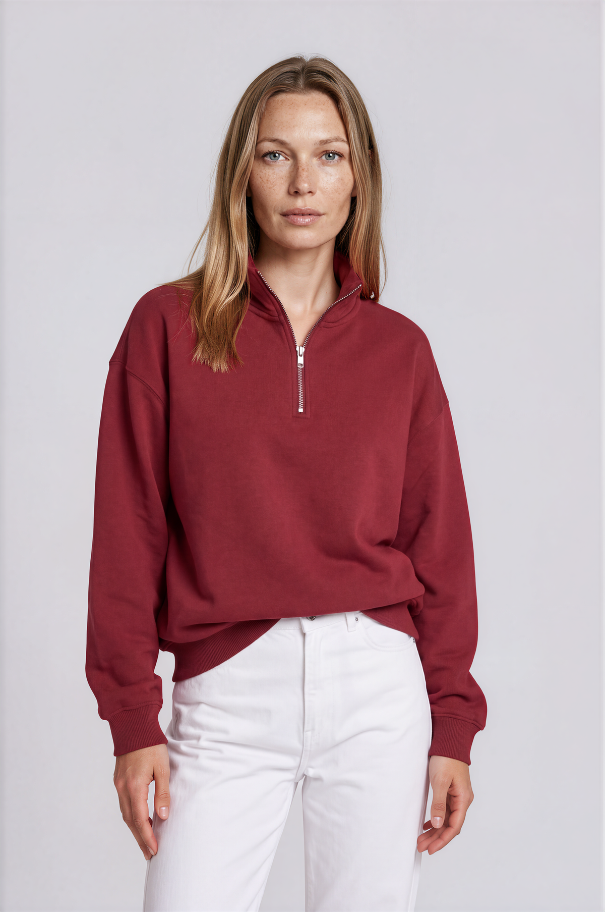Sudadera Orgánica Oversize con Cremallera - 021