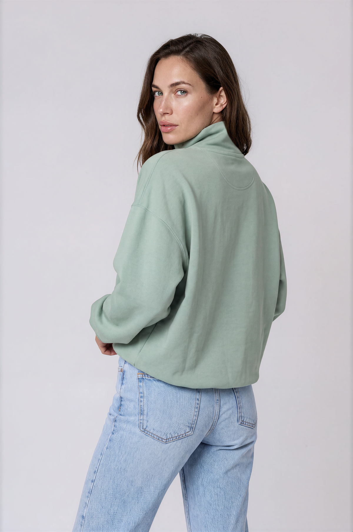 Sudadera Orgánica Oversize con Cremallera - 021